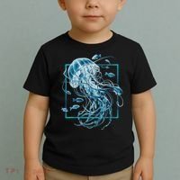 Jellyfish And Fishes In Sea Toddler T-Shirt thumb 2