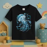 Jellyfish And Fishes In Sea Toddler T-Shirt thumb 3