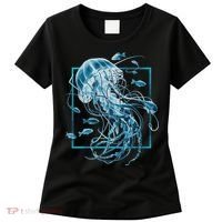 Jellyfish And Fishes In Sea Women's T-Shirt thumb 0