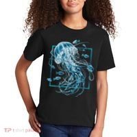Jellyfish And Fishes In Sea Kids T-Shirt thumb 2