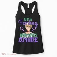 Just A Femboy Who Loves Anime Crossdressing Anime Boy Women's Tank Top thumb 0