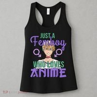 Just A Femboy Who Loves Anime Crossdressing Anime Boy Women's Tank Top thumb 3