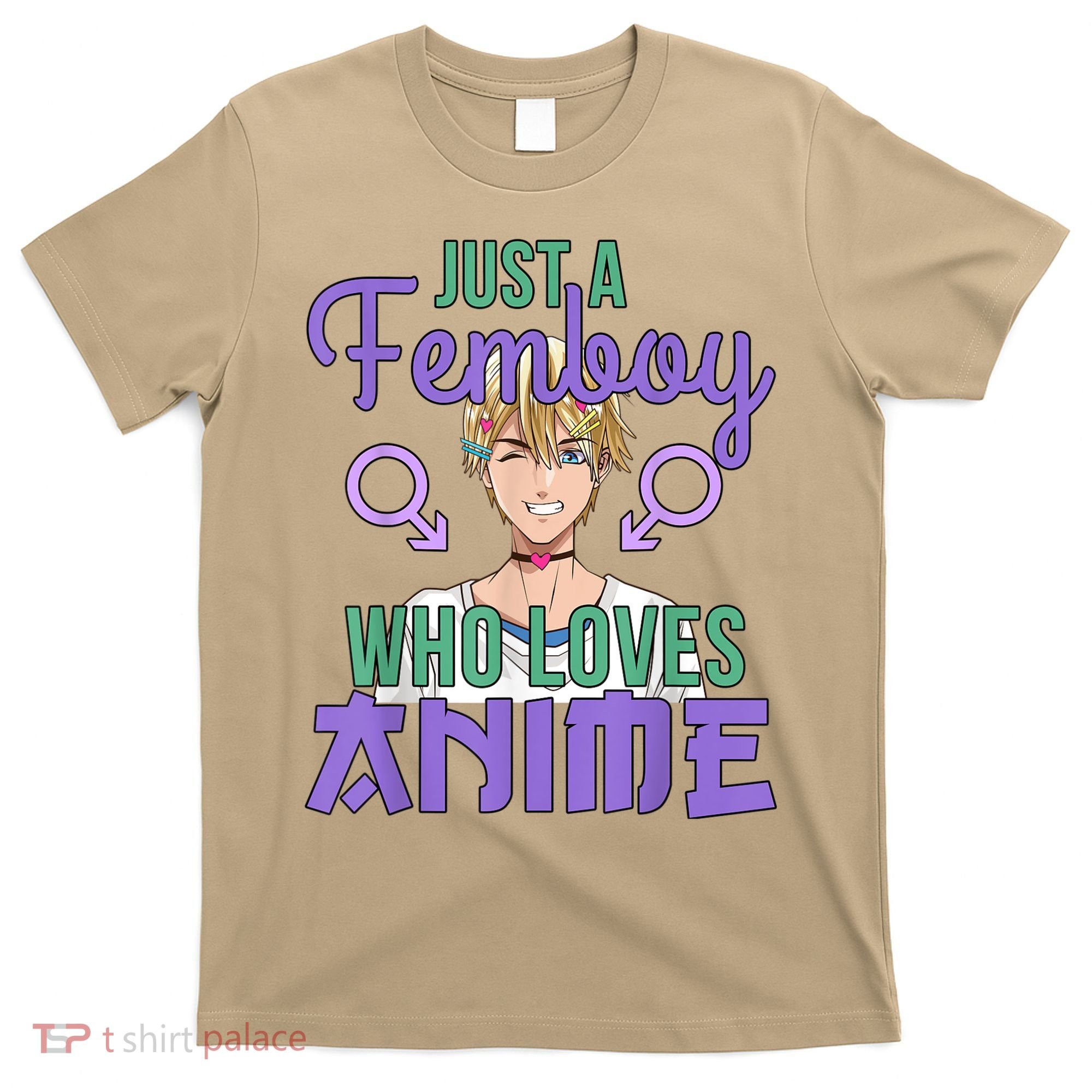 Just A Femboy Who Loves Anime Crossdressing Anime Boy T-Shirt