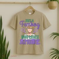 Just A Femboy Who Loves Anime Crossdressing Anime Boy T-Shirt thumb 2