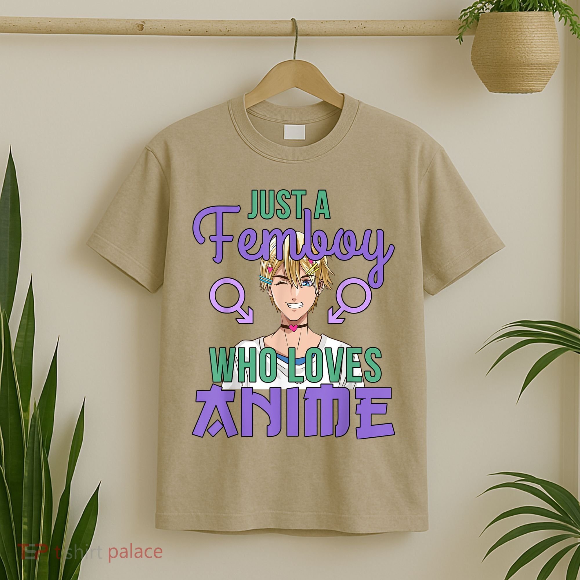 Just A Femboy Who Loves Anime Crossdressing Anime Boy T-Shirt
