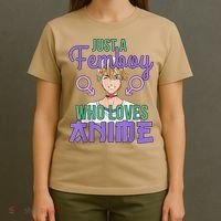 Just A Femboy Who Loves Anime Crossdressing Anime Boy T-Shirt thumb 4