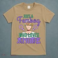 Just A Femboy Who Loves Anime Crossdressing Anime Boy T-Shirt thumb 5