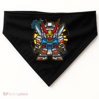 Japanese Anime Fighting Mecha Robot USA-Made Doggie Bandana thumb 0