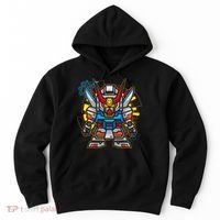 Japanese Anime Fighting Mecha Robot Hoodie thumb 0