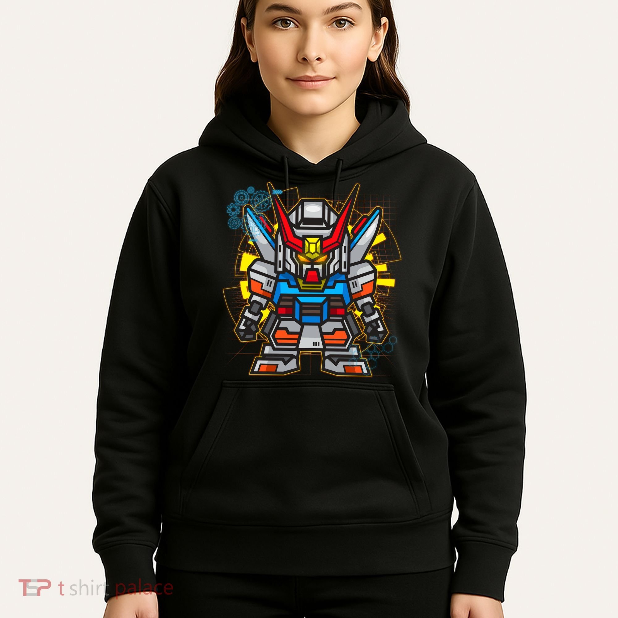Japanese Anime Fighting Mecha Robot Hoodie