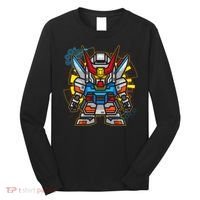 Japanese Anime Fighting Mecha Robot Long Sleeve Shirt thumb 0