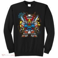 Japanese Anime Fighting Mecha Robot Sweatshirt thumb 0
