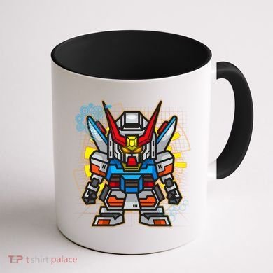 Japanese Anime Fighting Mecha Robot Coffee Mug back