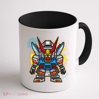 Japanese Anime Fighting Mecha Robot Coffee Mug thumb 1