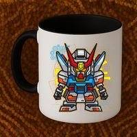 Japanese Anime Fighting Mecha Robot Coffee Mug thumb 2