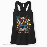 Japanese Anime Fighting Mecha Robot Women's Tank Top thumb 0