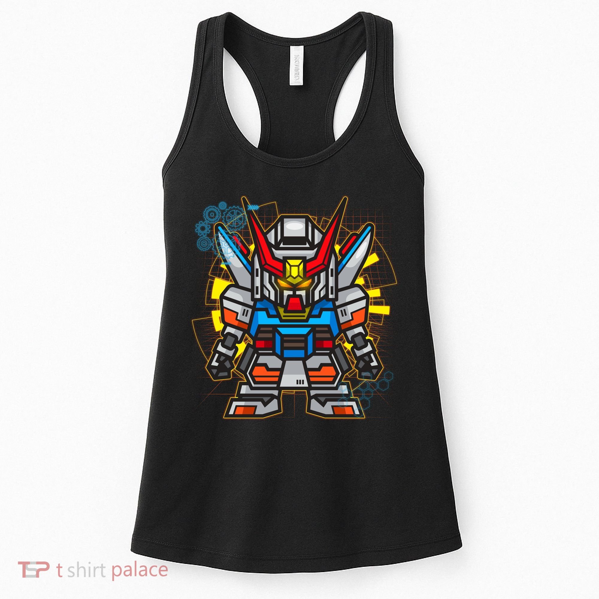 Japanese Anime Fighting Mecha Robot Women's Tank Top