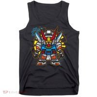 Japanese Anime Fighting Mecha Robot Tank Top thumb 0