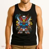 Japanese Anime Fighting Mecha Robot Tank Top thumb 3