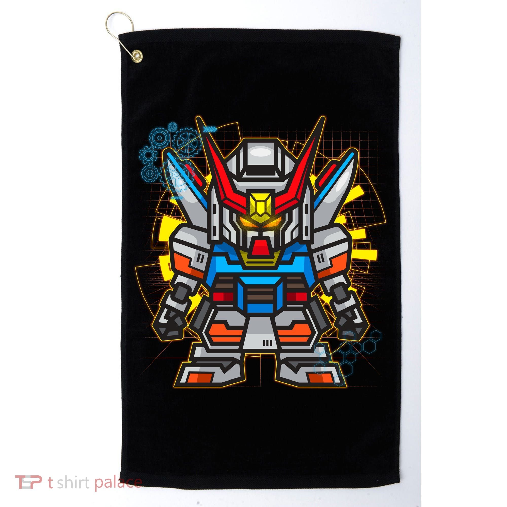 Japanese Anime Fighting Mecha Robot Golf Towel