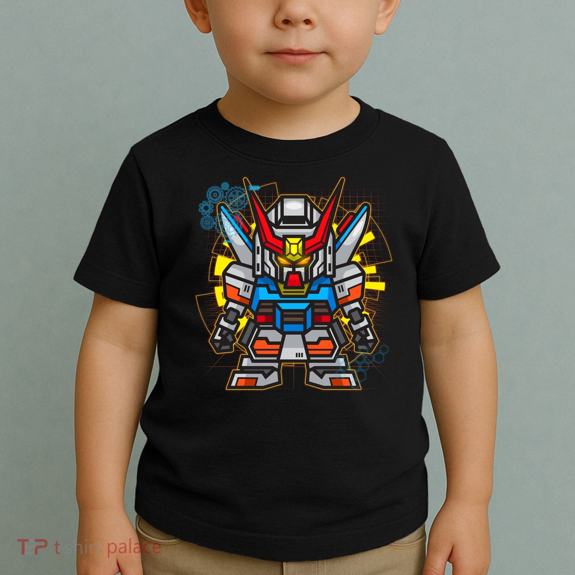 Japanese Anime Fighting Mecha Robot Toddler T-Shirt