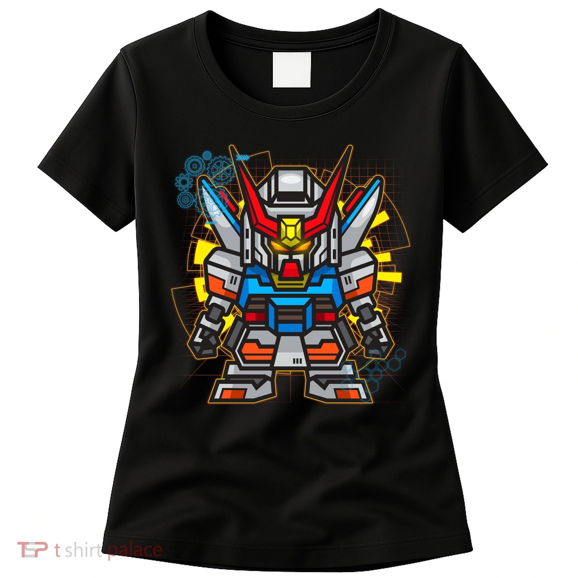 Japanese Anime Fighting Mecha Robot Women's T-Shirt