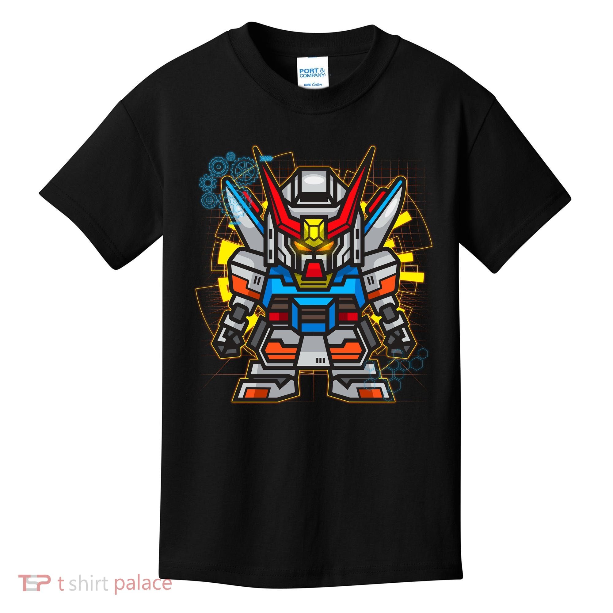 Japanese Anime Fighting Mecha Robot Kids T-Shirt