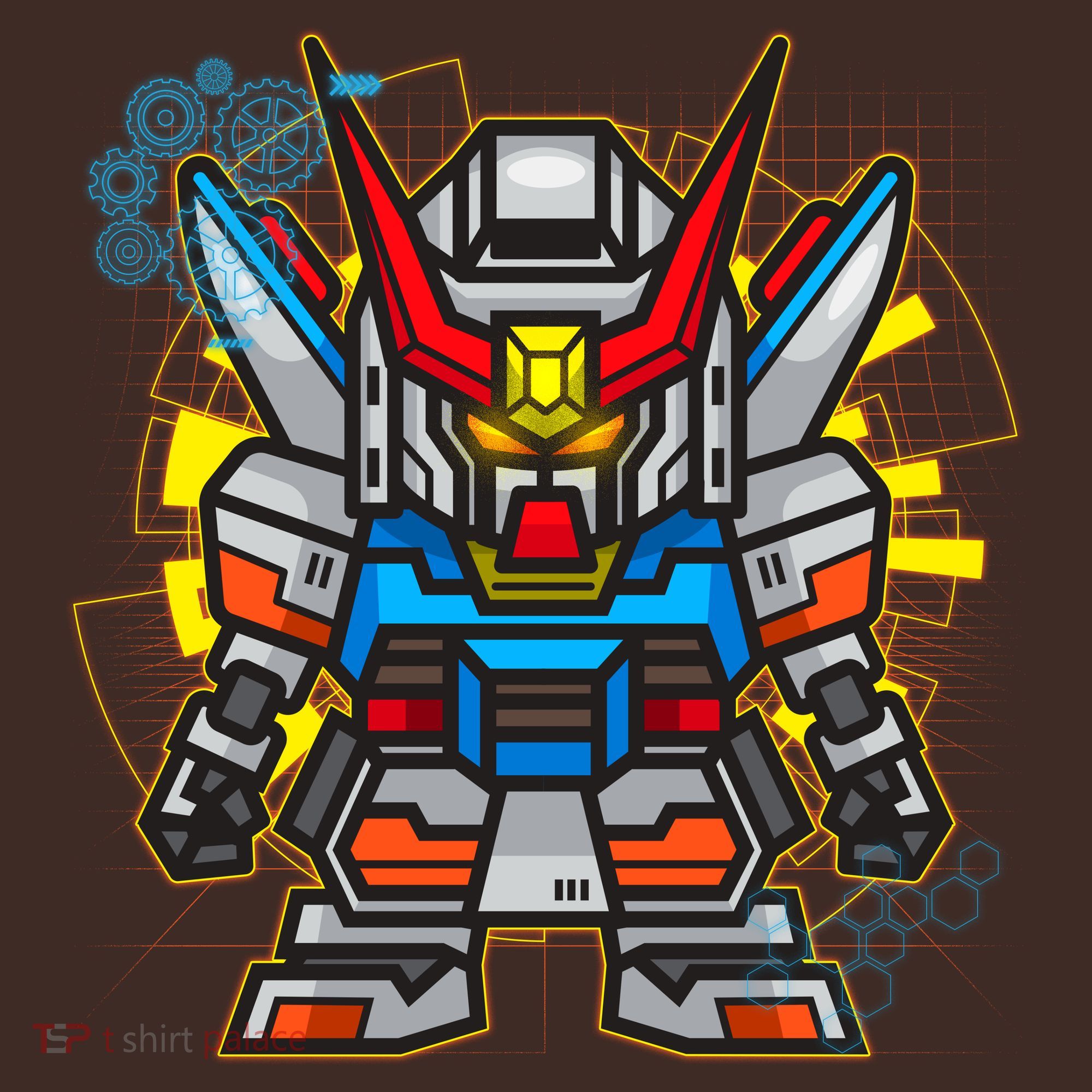 Japanese Anime Fighting Mecha Robot Apron