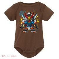 Japanese Anime Fighting Mecha Robot Baby Bodysuit thumb 0