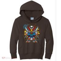 Japanese Anime Fighting Mecha Robot Kids Hoodie thumb 0