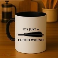 Just A Fletch Wound Funny Archers Shirts Traditional Archery Coffee Mug thumb 4