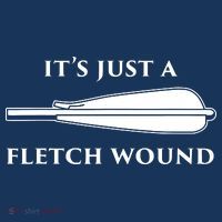 Just A Fletch Wound Funny Archers Shirts Traditional Archery Golf Towel thumb 3