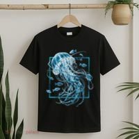 Jellyfish And Fishes In Sea T-Shirt thumb 2