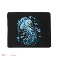Jellyfish And Fishes In Sea Mousepad thumb 0