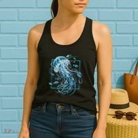 Jellyfish And Fishes In Sea Women's Tank Top thumb 2