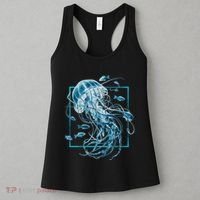 Jellyfish And Fishes In Sea Women's Tank Top thumb 3