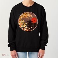 Japanese Autumn Fall Leaves Pagodas Women's Sweatshirt thumb 0