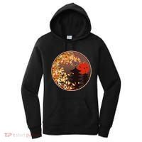 Japanese Autumn Fall Leaves Pagodas Women's Hoodie thumb 0
