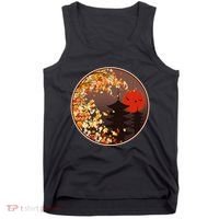 Japanese Autumn Fall Leaves Pagodas Tank Top thumb 0