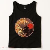 Japanese Autumn Fall Leaves Pagodas Tank Top thumb 2