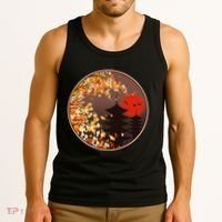 Japanese Autumn Fall Leaves Pagodas Tank Top thumb 3