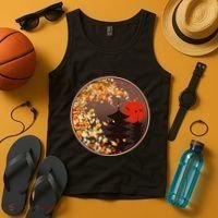 Japanese Autumn Fall Leaves Pagodas Tank Top thumb 4