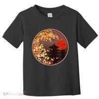 Japanese Autumn Fall Leaves Pagodas Toddler T-Shirt thumb 0