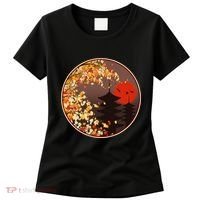 Japanese Autumn Fall Leaves Pagodas Women's T-Shirt thumb 0