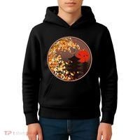 Japanese Autumn Fall Leaves Pagodas Kids Hoodie thumb 4