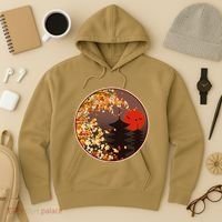 Japanese Autumn Fall Leaves Pagodas Hoodie thumb 3