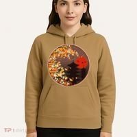 Japanese Autumn Fall Leaves Pagodas Hoodie thumb 5