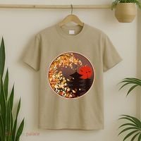 Japanese Autumn Fall Leaves Pagodas T-Shirt thumb 2