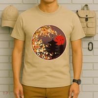 Japanese Autumn Fall Leaves Pagodas T-Shirt thumb 6