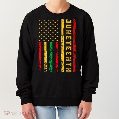 Juneteenth American Flag African Women's Sweatshirt